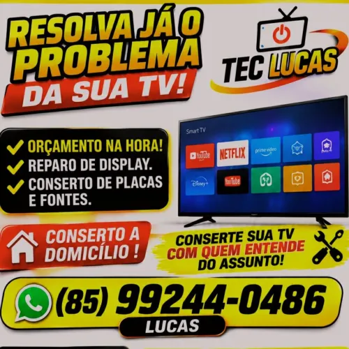Conserto de tv a domicílio.