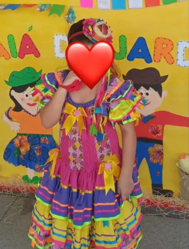 Vestido Junino 10 a 11 anos