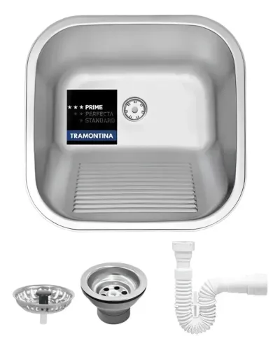 Tanque Tramontina 40x40 Hera 25 L Aço Inox Prime Acetinado