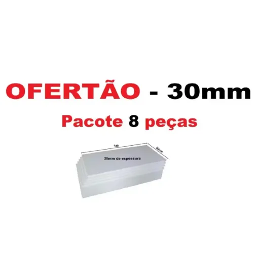 Placas de isopor 30mm - anti chamas