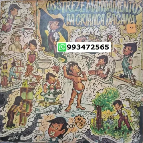 DISCO DE VINIL - QUARTETO PERALTA - OS 13 MANDAMENTOS DA CRIANÇA BACANA 1977