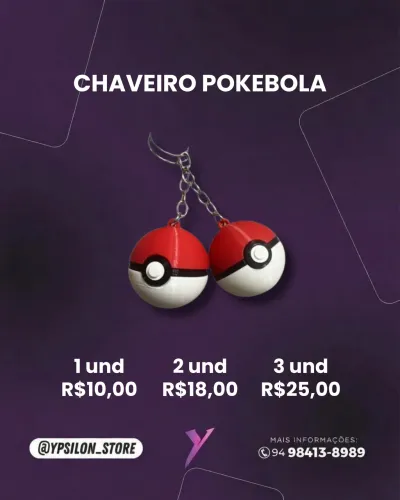 Chaveiro Pokebola