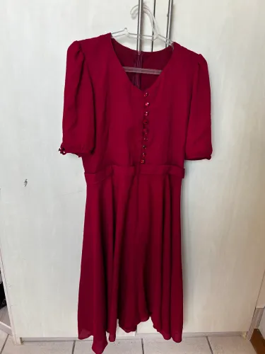 Vestido de festa midi 
