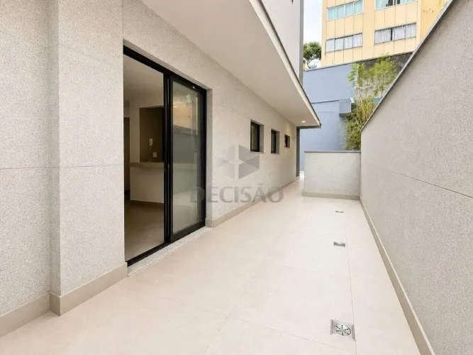 Apartamento com área privativa para aluguel, 3 quartos, 1 suíte, 2 vagas, Sion - Belo Hori
