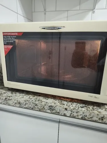 Microondas Brastemp branco, 110 V, 38 litros