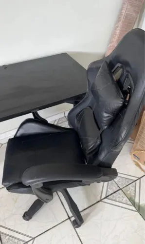 Cadeira Gamer de Couro Ecológico