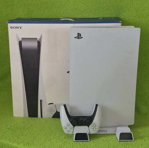 PS5 FAT 825G MÍDIAFÍSICA| BASE DE CARREGAMENTO | ACEITO OLX PAY |