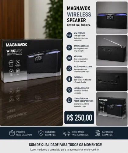 Caixa de som wireless