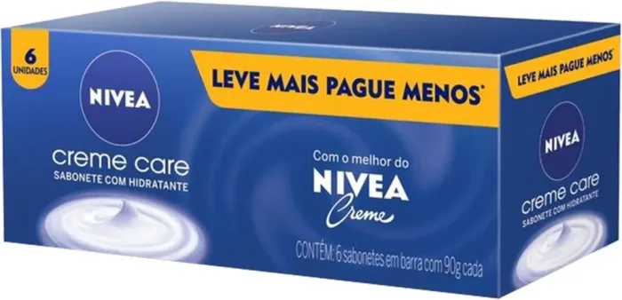 Sabonete Nivea Creme Pacote com 6 Unidades
