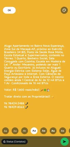 Alugo-se Apartamento