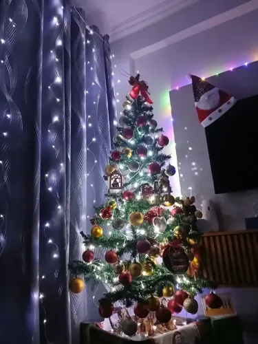 pisca-pisca Cordão Fio De Fada 10m 100 Leds Enfeite Natal Branco Quente