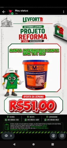 Manta impermeabilizante bfm tec 1kl