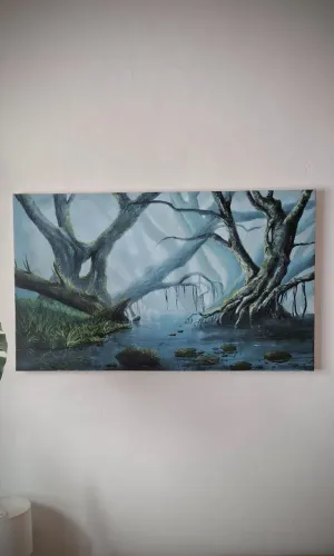 Pintura a mão acrílica - Quadro Decorativo 