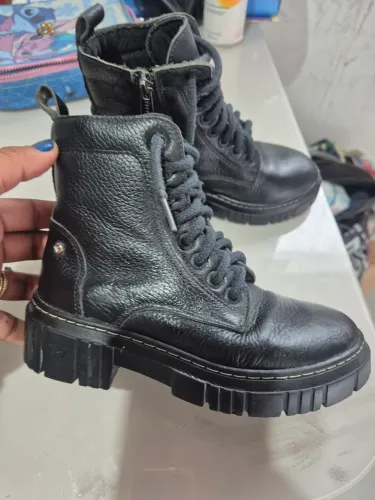 Bota de couro legível infantil n 29