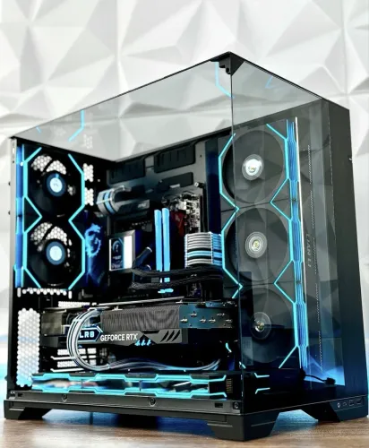 Gabinete Gamer Lian Li O11 Vision Mid Tower Vidro Temperado Na Caixa 1 Mes de Uso