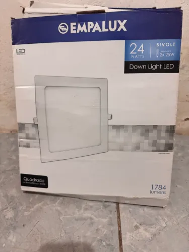 Painel LED de Embutir Empalux de 24W - 06 unidades
