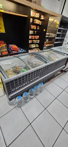 Ilha de congelados para mercado