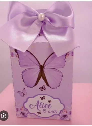 Caixinha personalizada para lembrancinha de aniversário, casamento, batizado, 15 anos e ou