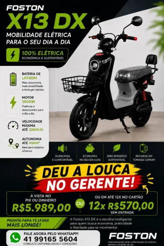 Moto elétrica Foston 