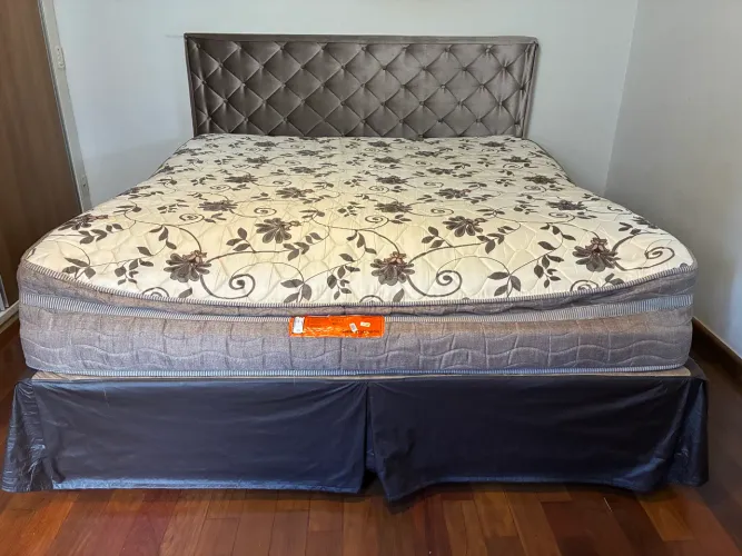 Cama king completa a venda 