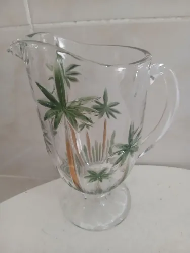 Jarra Cristal De Palm Tree Handpaint 1,5l Wolff