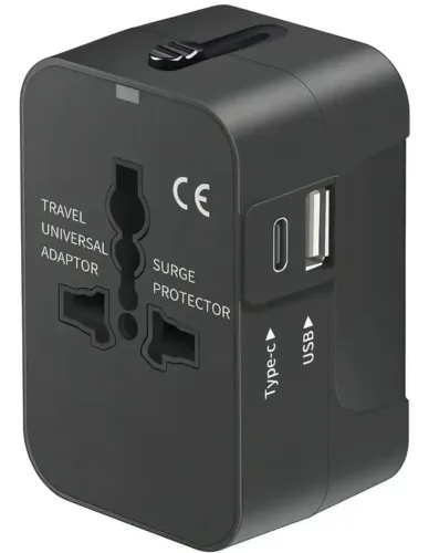 Adaptador Tomada Universal Com Usb E Usb-c Viagem 150 Países