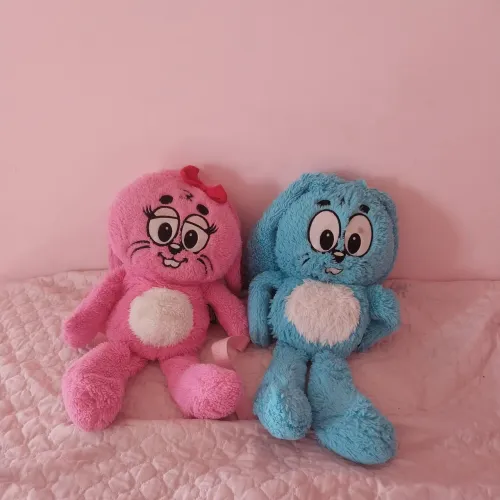 Pelúcia Sansão e Dalila da turma da Mônica
