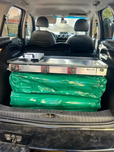 Chapa de lanche a gás 40x80 com 3 acendedores Chapeira hambúrguer