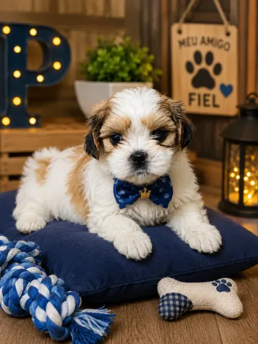 Entregamos! Filhotes de lhasa apso macho