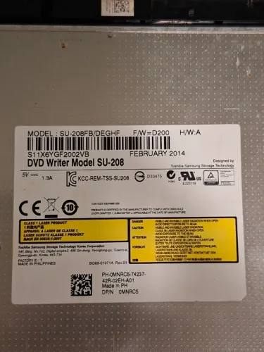 Gravador E Leitor Dvd E Cd Slim Notebook Sata Modelo Su-208