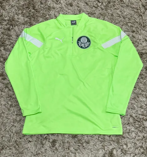 Blusa Moletom Palmeiras Puma /  VERDE LIMÃO 
