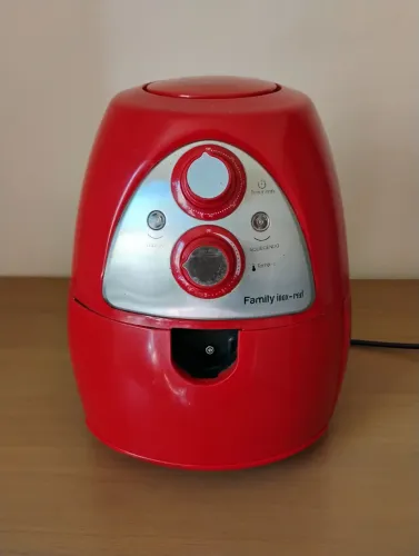 Fritadeira Elétrica Sem Óleo Air Fryer Mondial Family Inox-Red