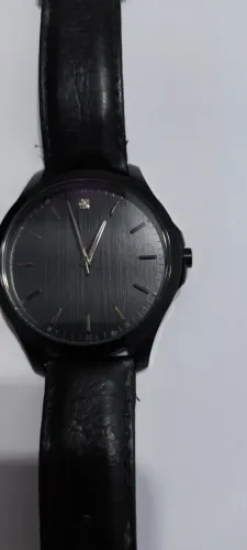 Armani Exchange Ax2171 Relógio Masc. De Couro Preto - Usado (Usado)