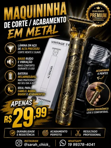 Máquina de Cabelo/Barba