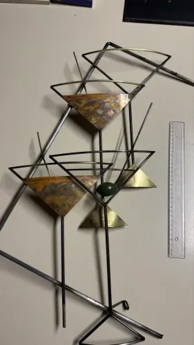 Escultura metal Martinis and manhattans Curtis Jere 1999