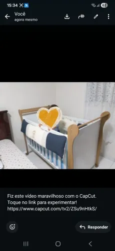 Berço em excelente estado com colchão