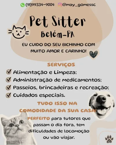 PET SITTER - Babá de animais/pet