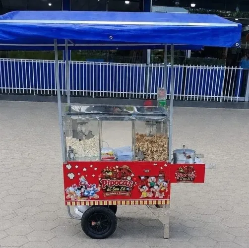 Vendo carrinho de pipoca completo, vendo ou troco