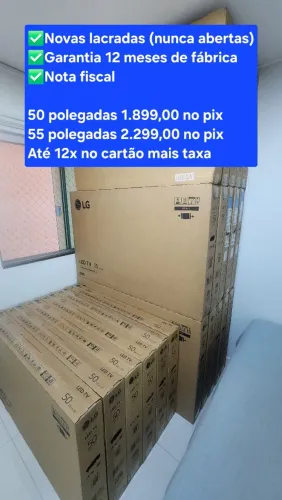 TV LG Nova com NOTA FISCAL e garantia 12 meses de fábrica