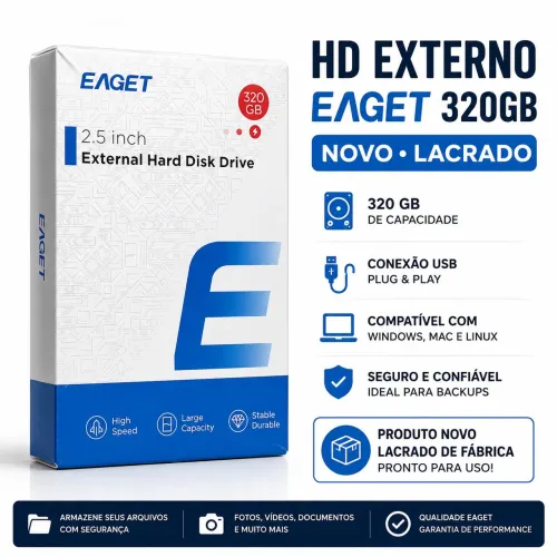 HD Externo EAGET 320 GB