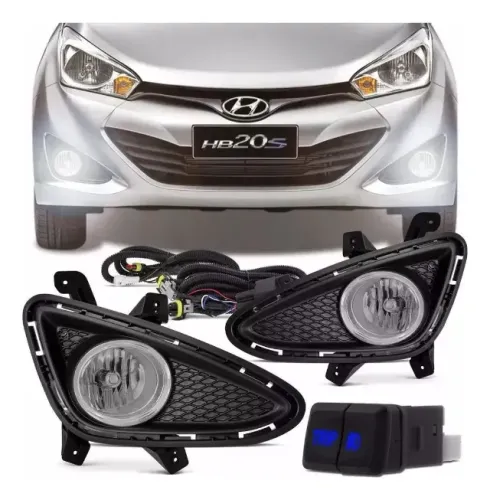 Kit Farol Milha Neblina Hb20 2012 2014 2015 Botao Trip