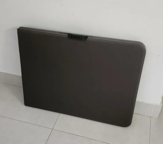 Mesa Dobrável Maleta 1,80 m Marrom-Café - Nova