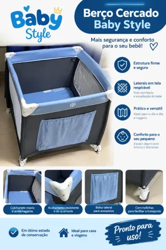 Berço Cercado Baby Style