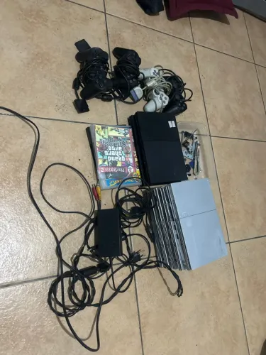 Ps2 é carcaça e controle original para técnicos com defeito