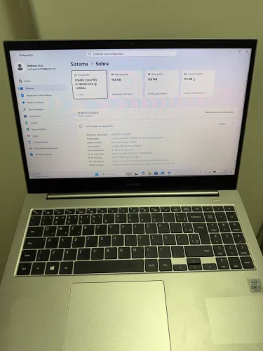 Notebook Samsung Galaxy Book I5 10th 16gb ram