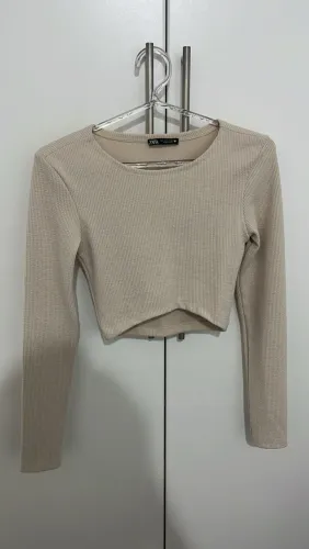 Cropped bege Zara P