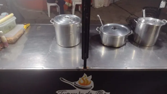 Barraca/Carrinho para Lanches e Alimentação - Completa com Bancada Inox
