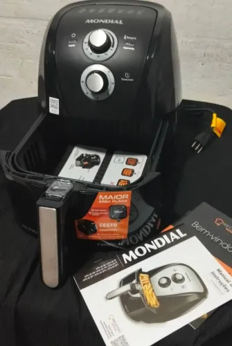 Air fryer mondial 4 litros, produto novo com nota 