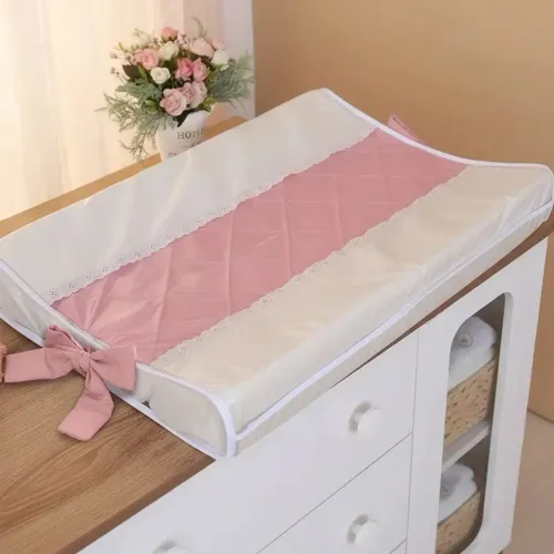 Trocador para bebê menina rosa