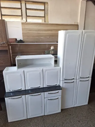  *?ARMÁRIO DE COZINHA COMPLETO 4 PEÇAS USADO ENTREGA GRÁTIS APROVEITEM 